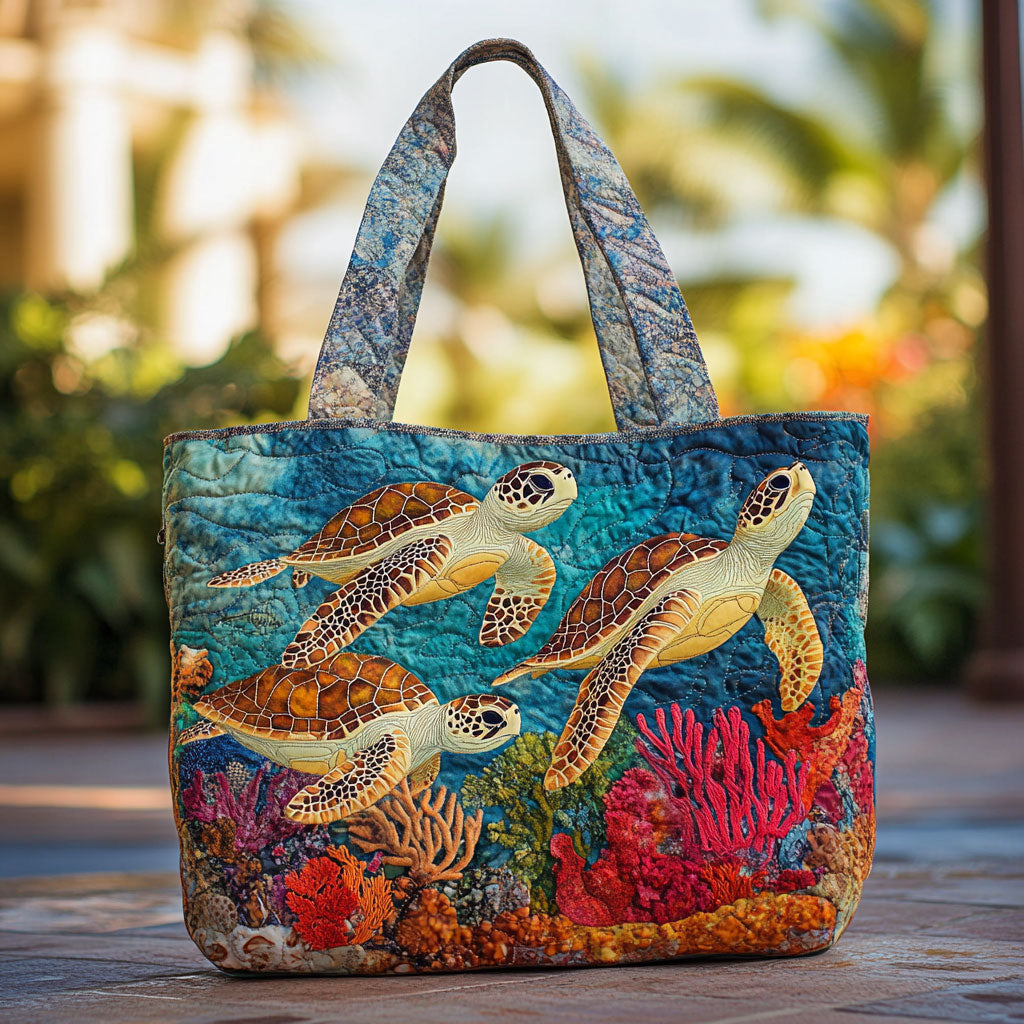 Bolsa Tote Acolchada Dream Turtle