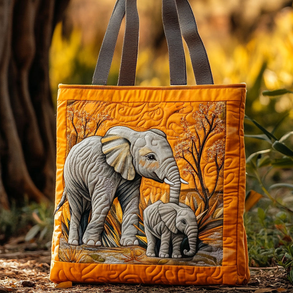 Bolsa Tote Acolchada de Elefante Calmante