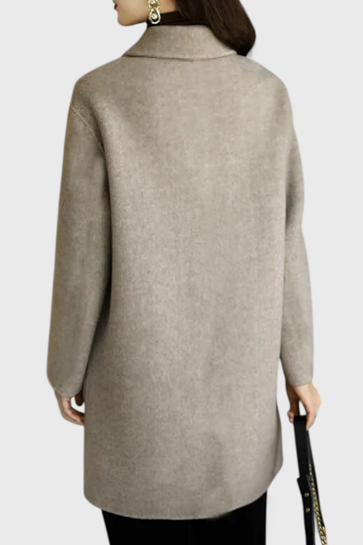 Camilla - Classic Double-Breasted Wool Blend Coat