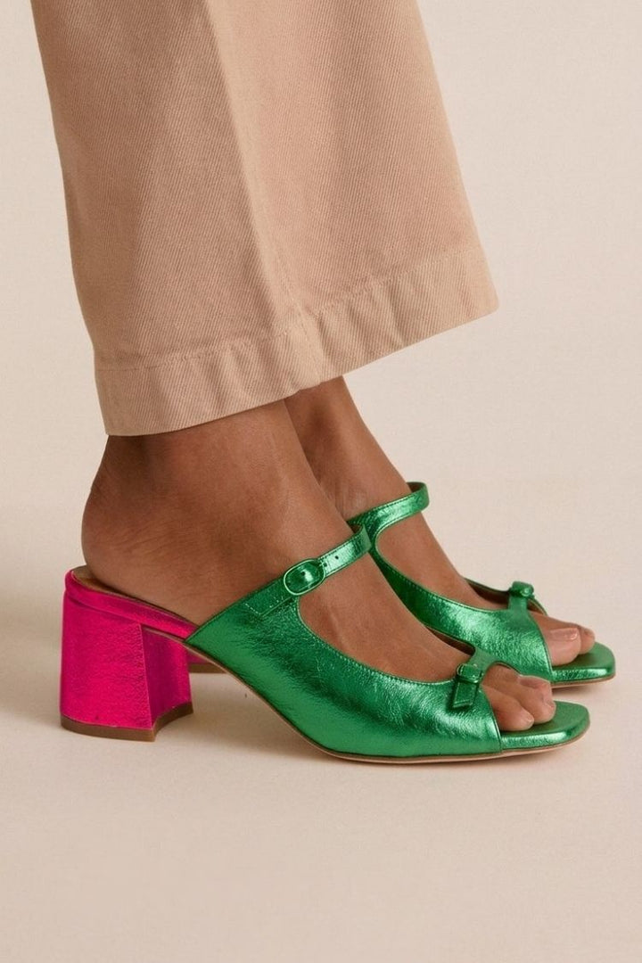 Trista - Tie-Detail Heeled Sandals