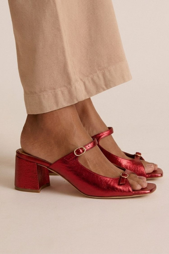 Trista - Tie-Detail Heeled Sandals