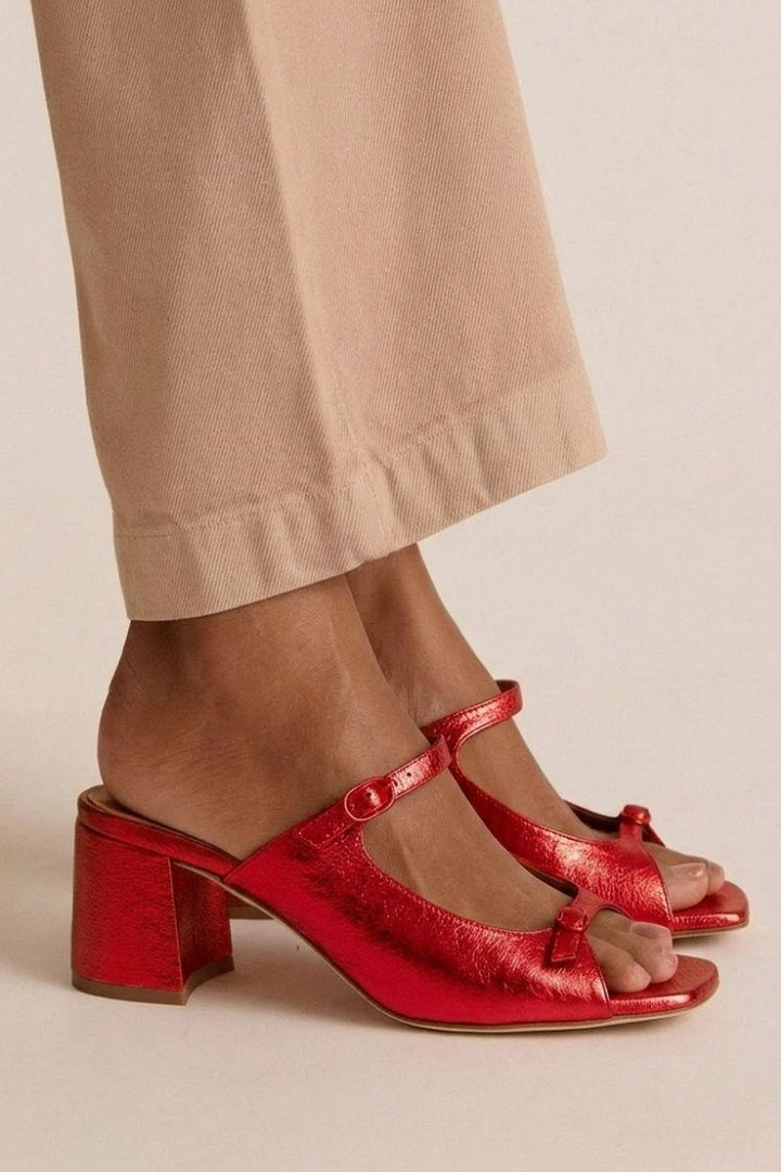 Trista - Tie-Detail Heeled Sandals