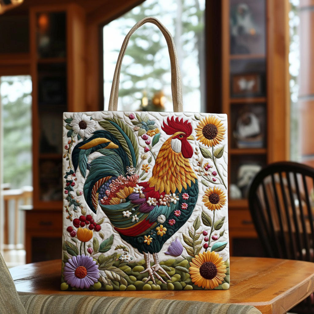 Bolsa Tote Floral Acolchada de Pollo