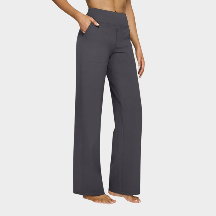 Camryn - Stretch Knit Wide-Leg Pants