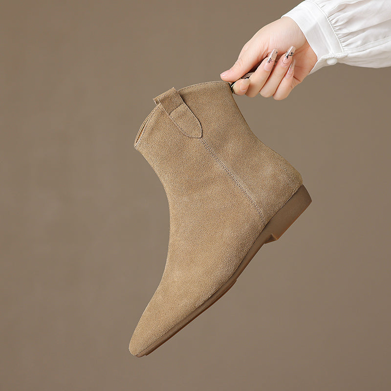 Zahra - Genuine Suede Chelsea Boots