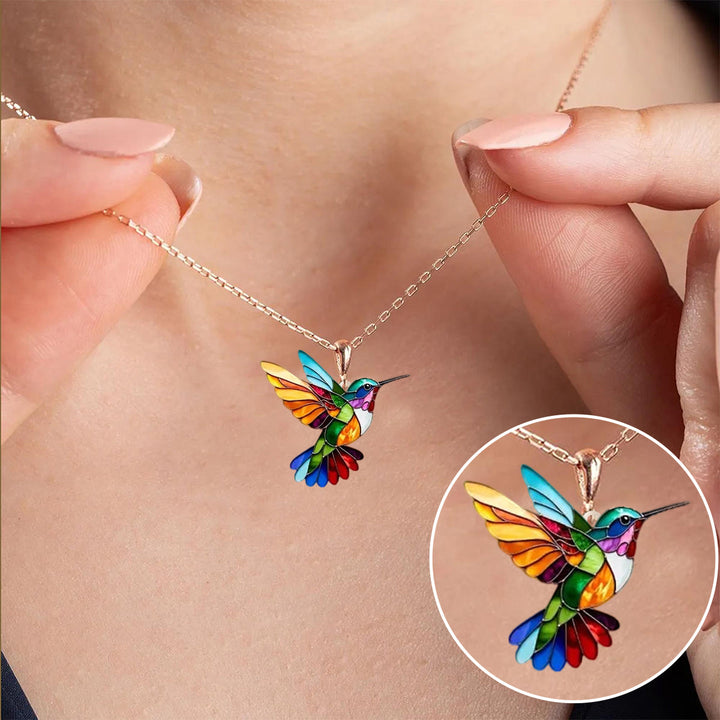 Colleen - Hummingbird Pendant Necklace