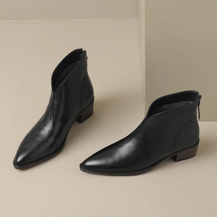 Daphne - Elegant Low-Heel Ankle Boots