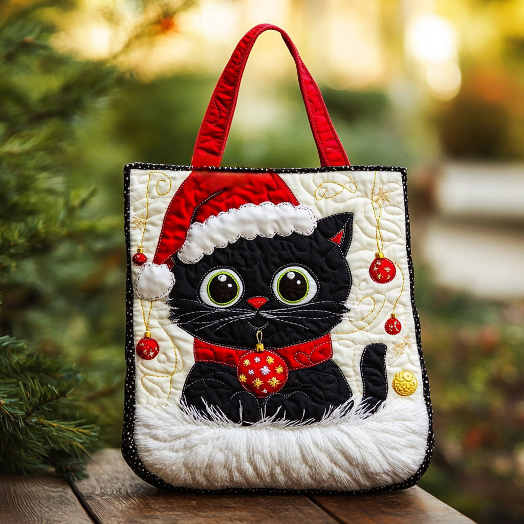 Bolsa Tote Acolchada de Gato Negro Spark