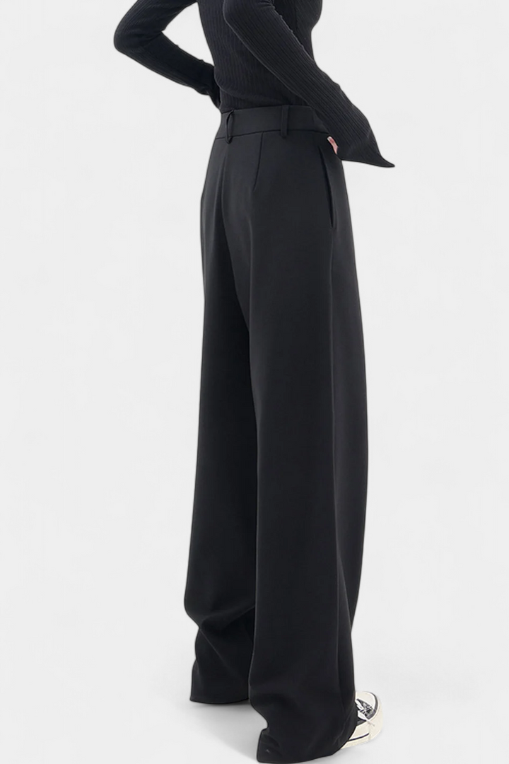 Saige - Wrap-Waist Straight Pants
