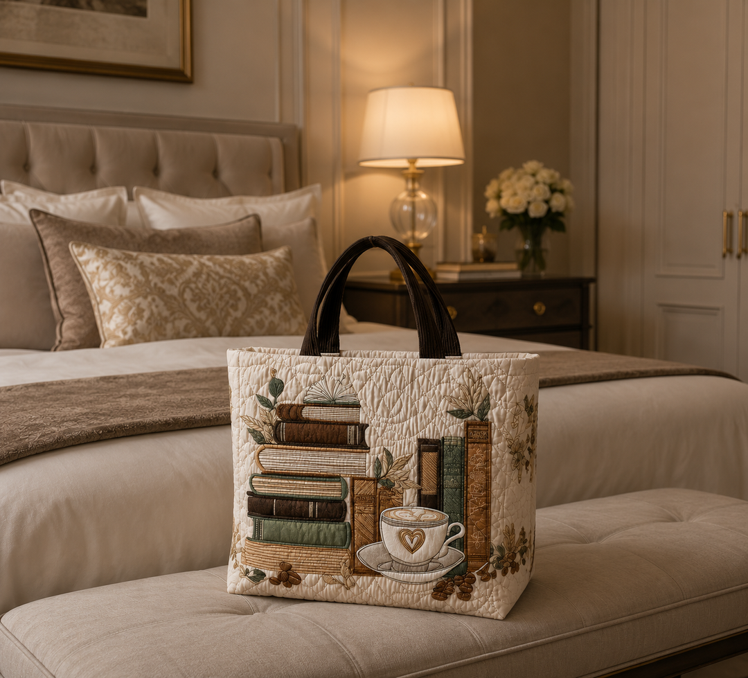 Bolsa Tote Acolchada - Capítulo Café