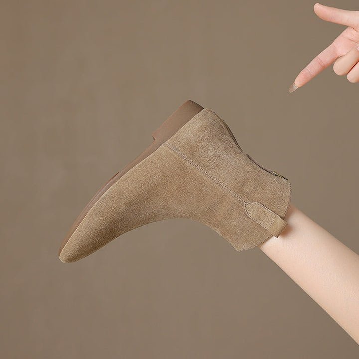 Zahra - Genuine Suede Chelsea Boots