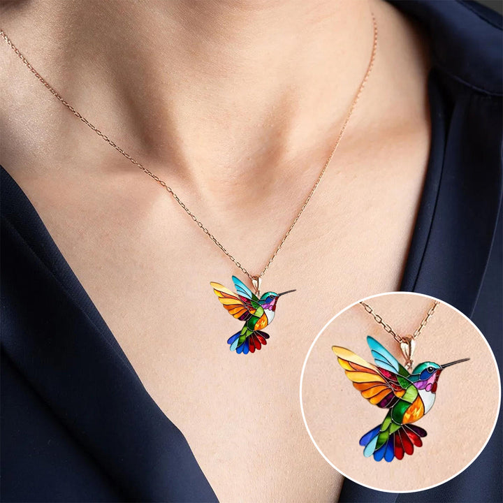 Colleen - Hummingbird Pendant Necklace