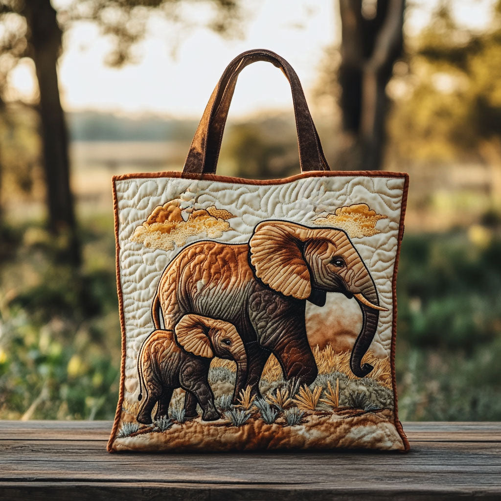 Bolsa Tote Acolchada de Elefante Pacífico