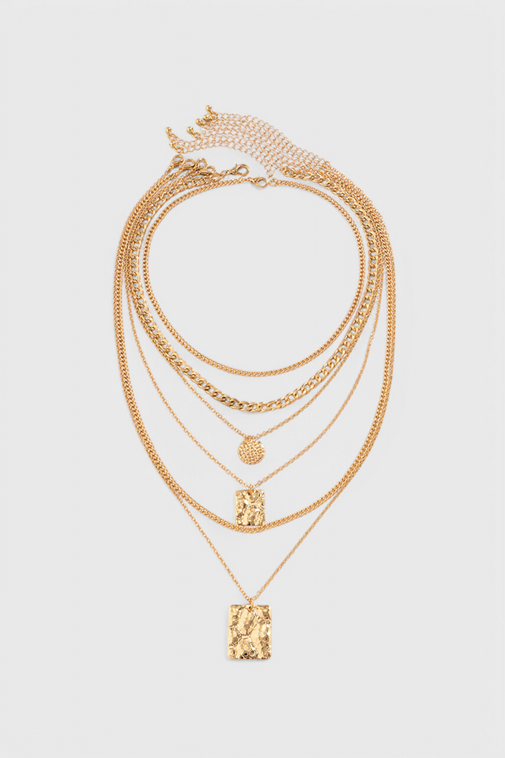 Ashton - Geometric Pendant Chain Necklace