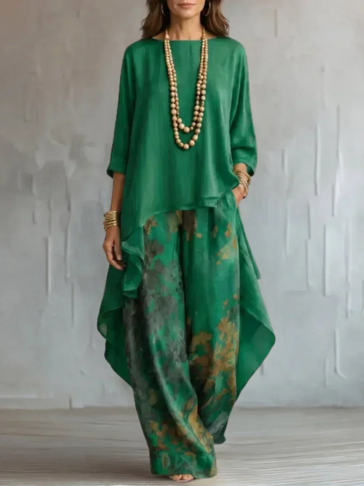 Patience - Asymmetric Floral Matching Set