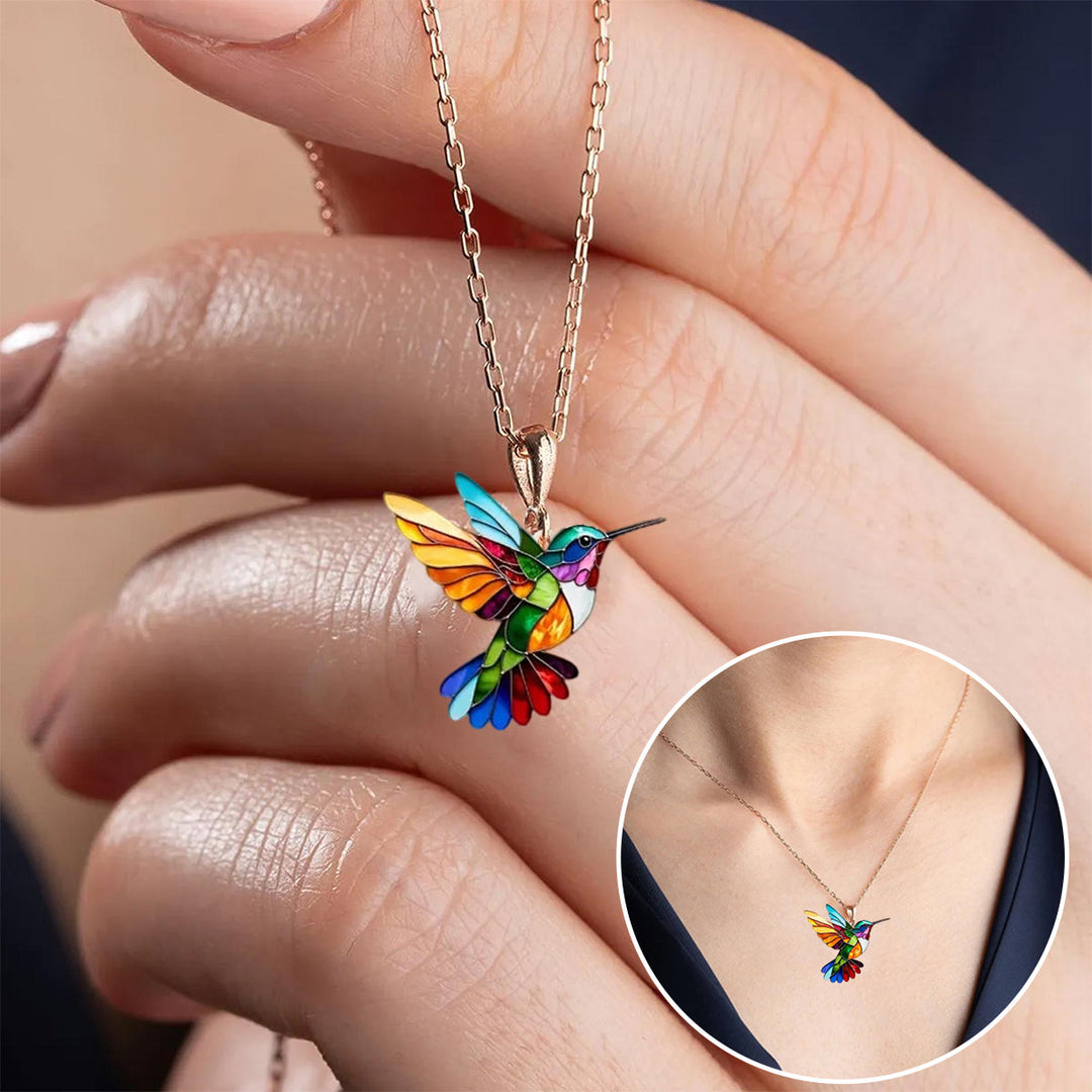 Colleen - Hummingbird Pendant Necklace