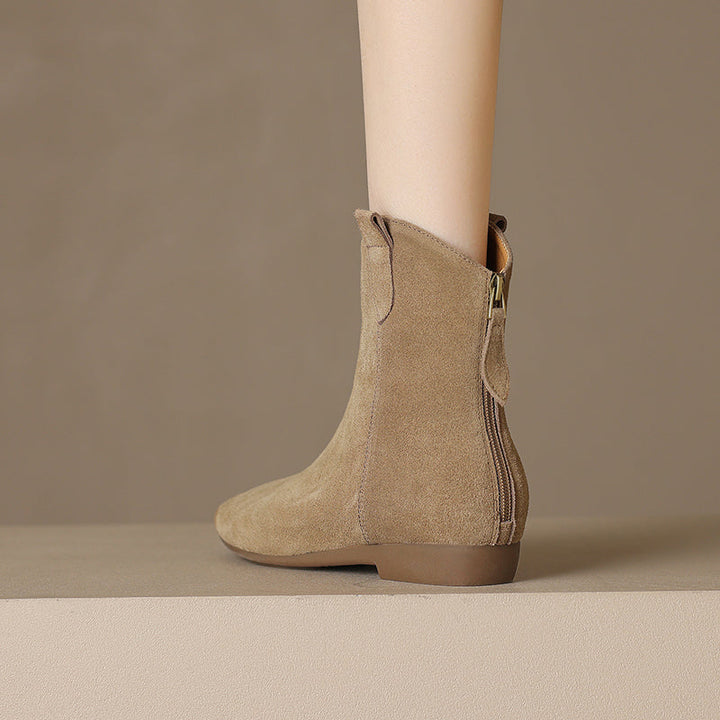 Zahra - Genuine Suede Chelsea Boots