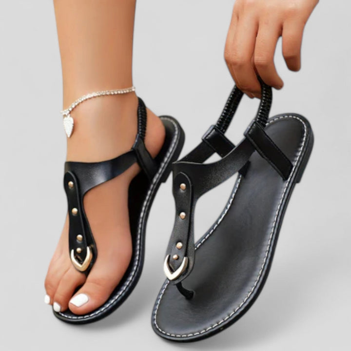 Anabelle - T-Strap Flat Sandals