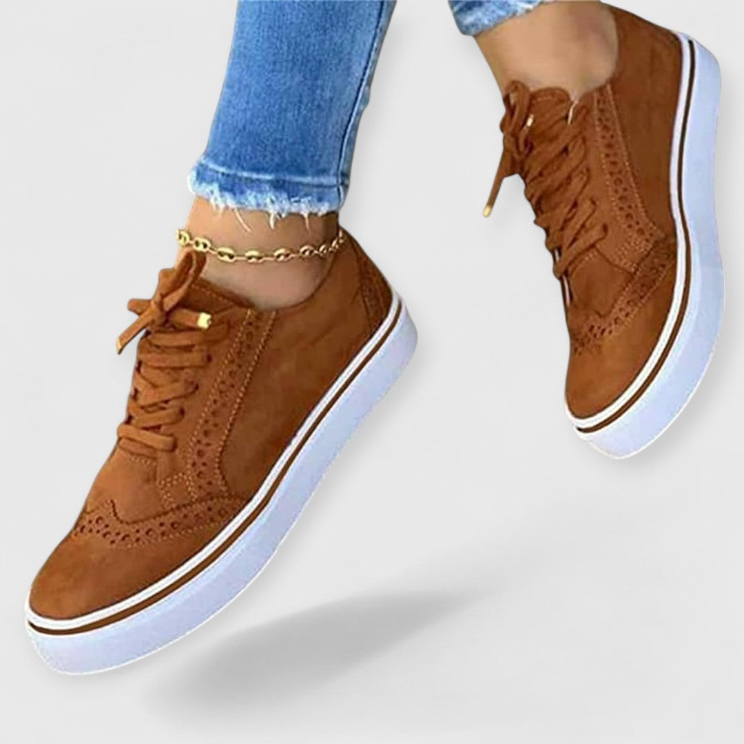 Adaline - Brogue Platform Sneakers