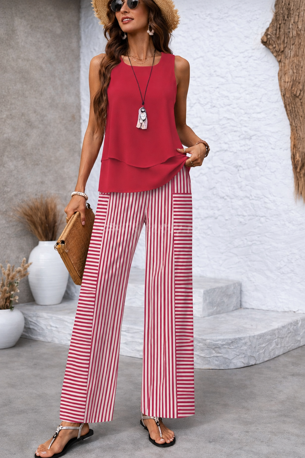 Skye - Striped Matching Set