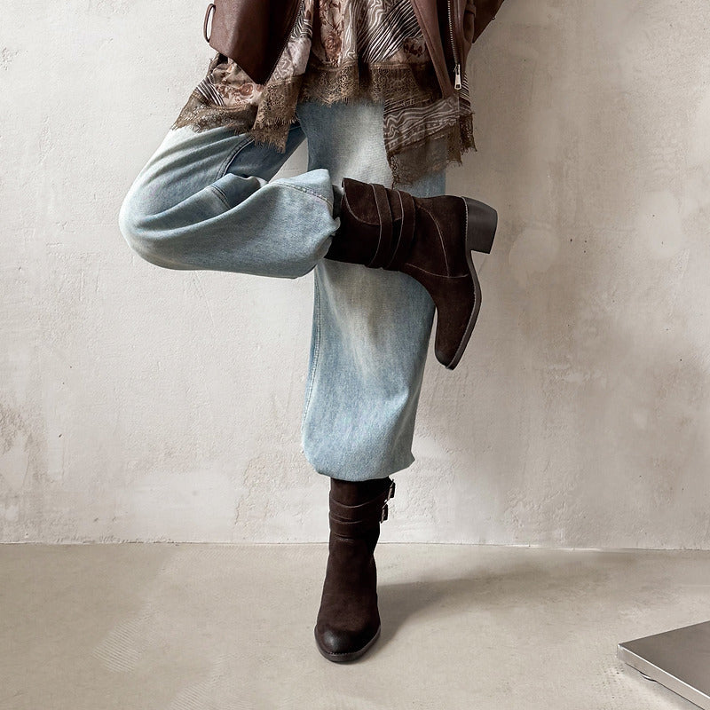 Annabel - Genuine Leather Western Boots