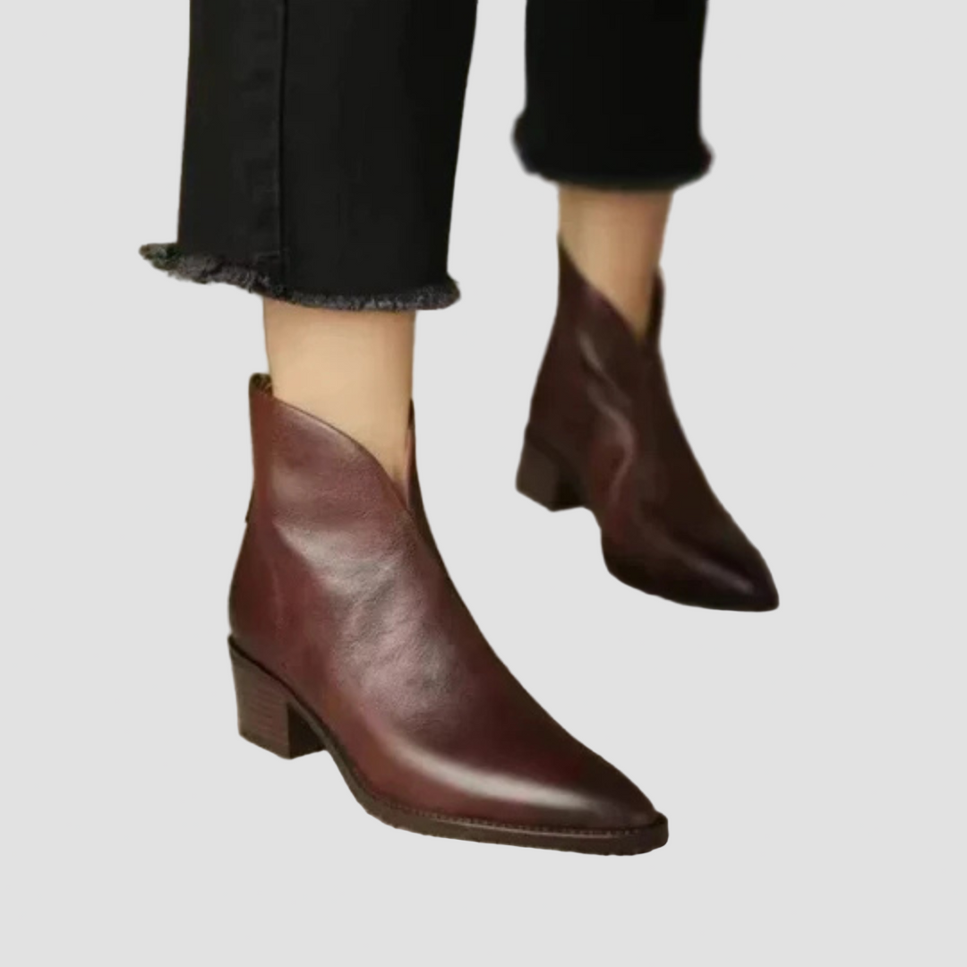 Daphne - Elegant Low-Heel Ankle Boots