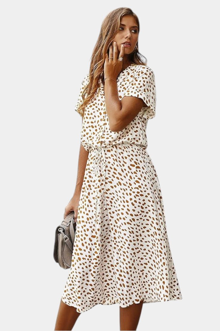 Armina - Polka Dot Midi Dress
