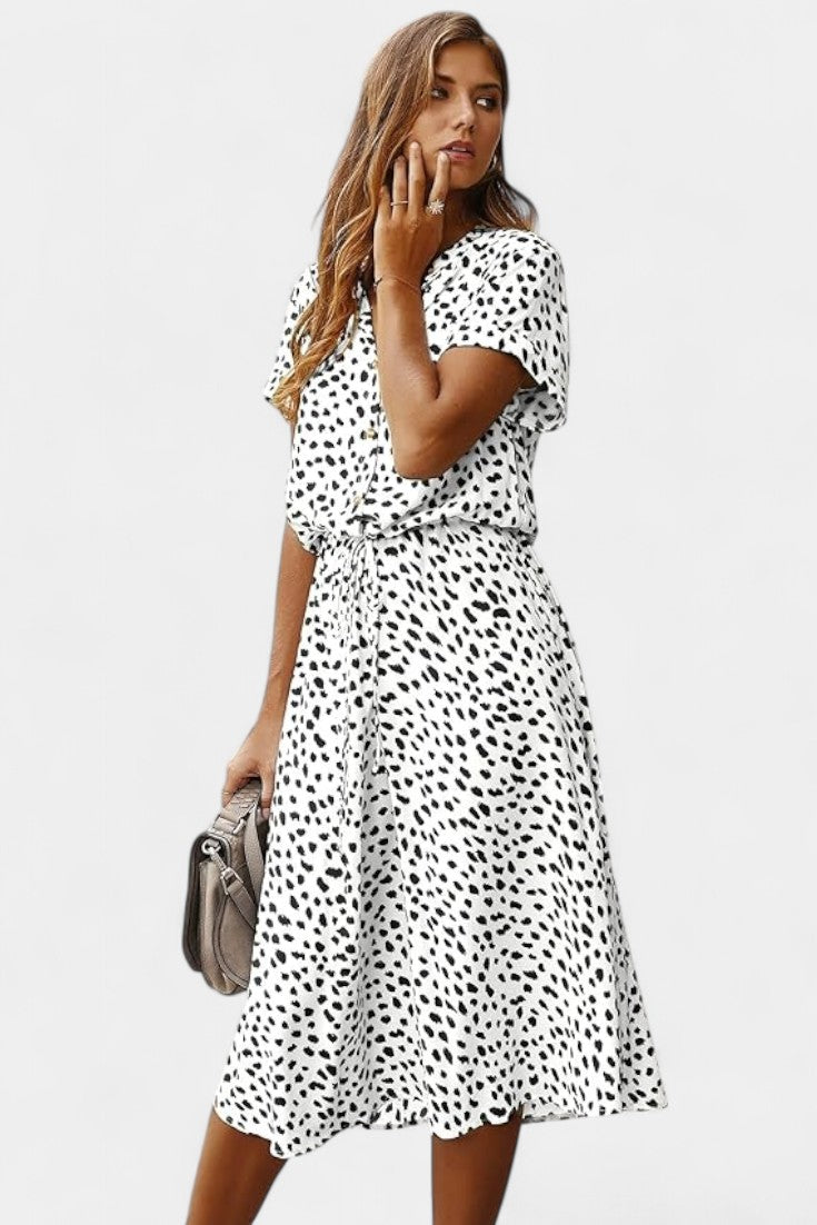 Armina - Polka Dot Midi Dress