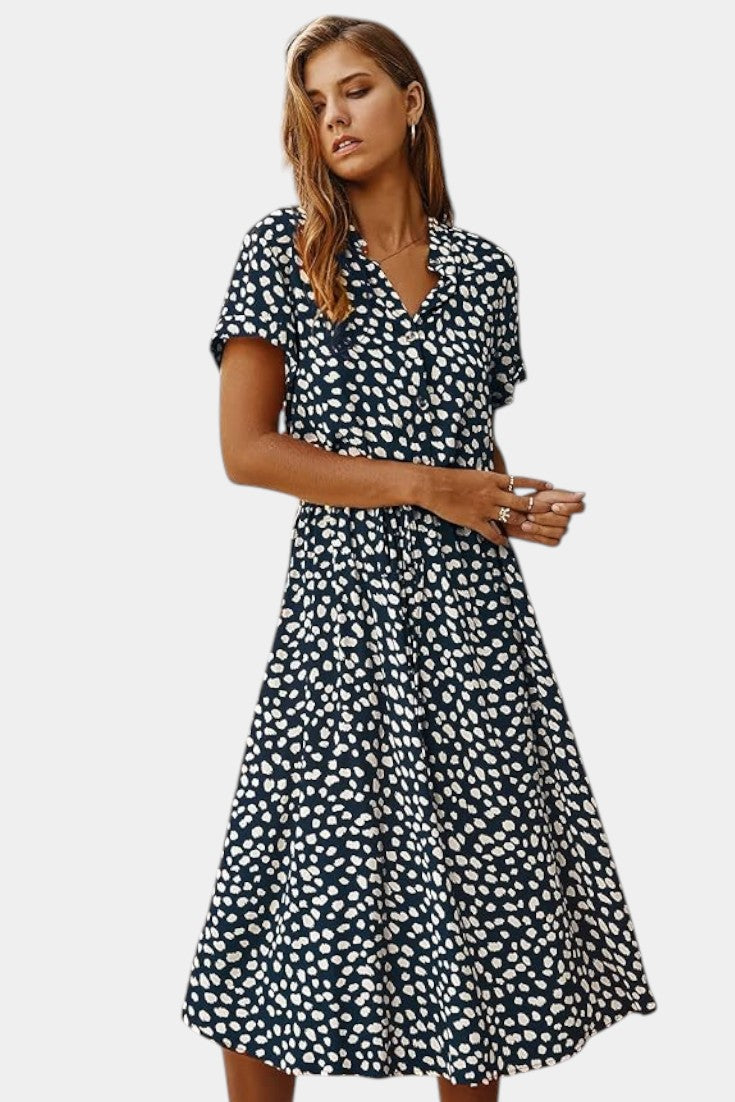 Armina - Polka Dot Midi Dress