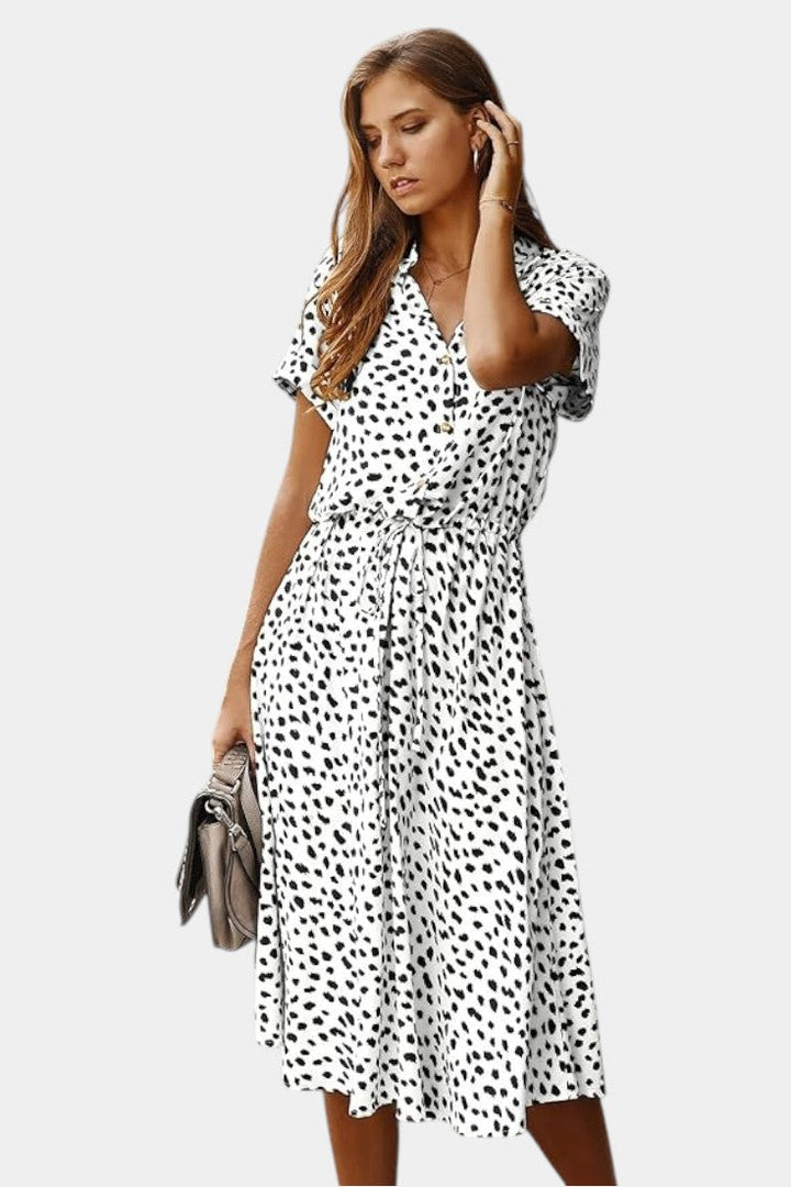 Armina - Polka Dot Midi Dress
