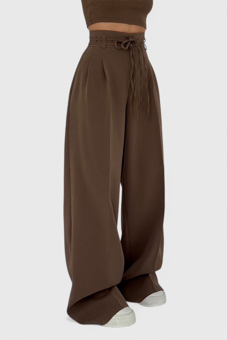 Eliora - Wide-Leg Drawstring Pants