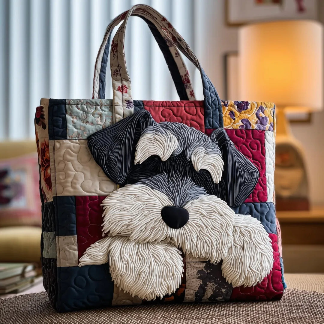 Bolsa Tote Acolchada - Schnauzer