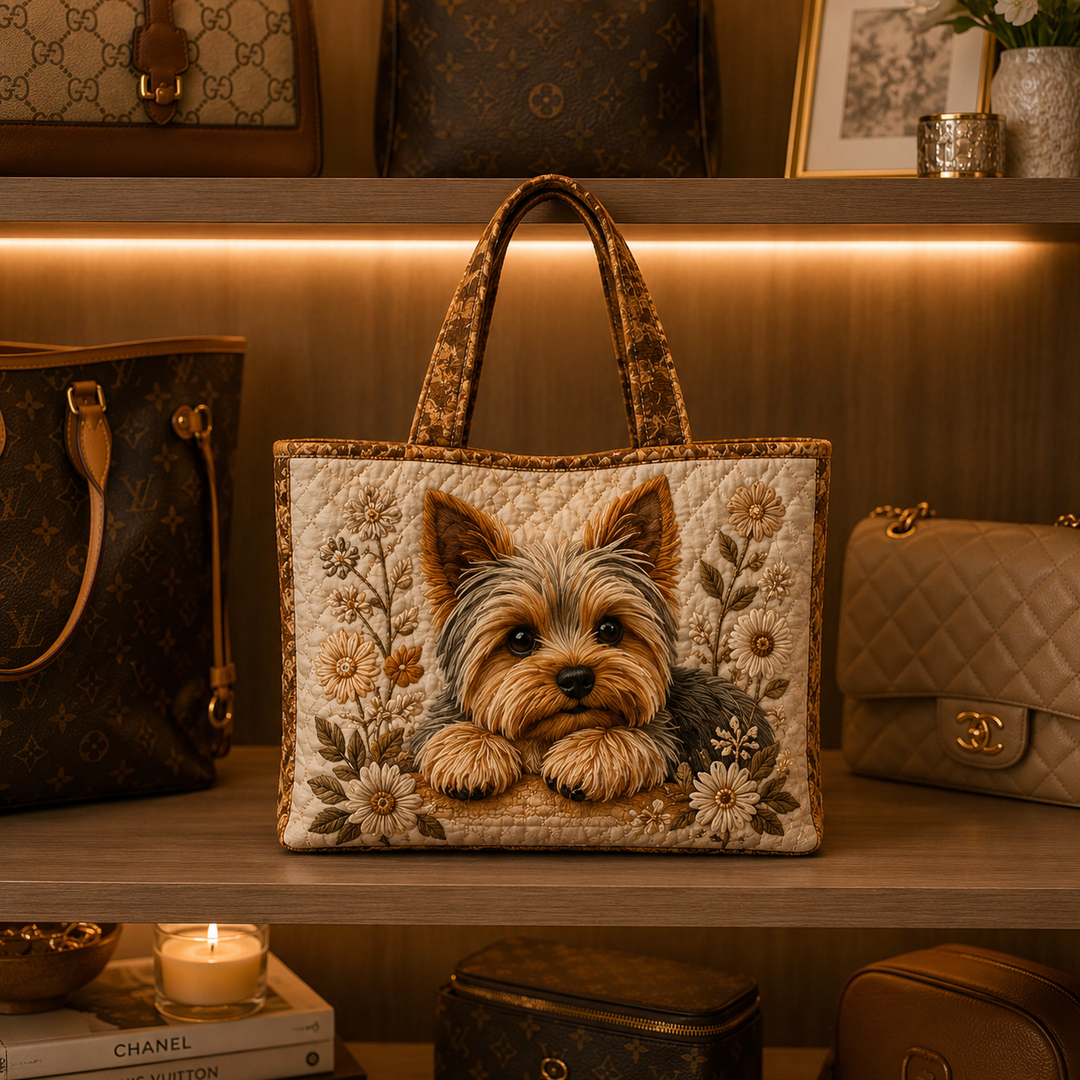 Bolso Tote Acolchado - Adorable Yorkshire