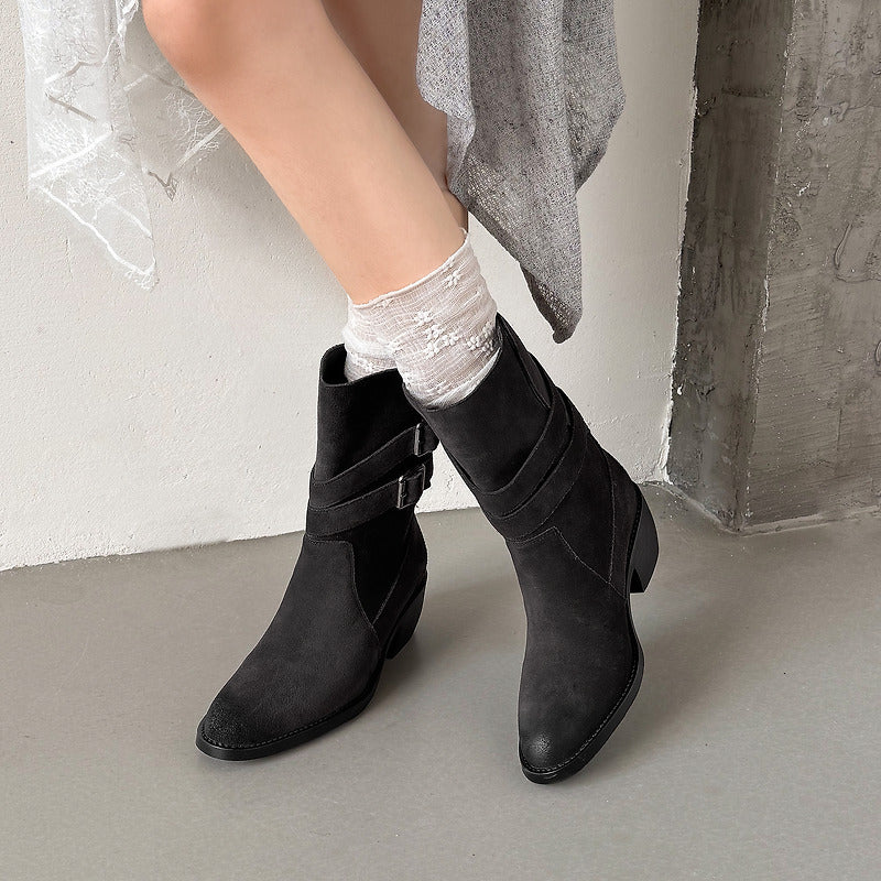 Annabel - Genuine Leather Western Boots