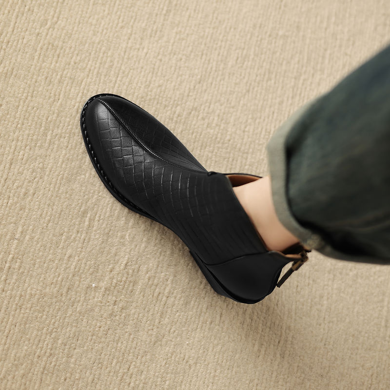 Dulcie - Genuine Leather Straight Shaft Boots