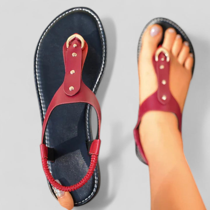 Anabelle - T-Strap Flat Sandals