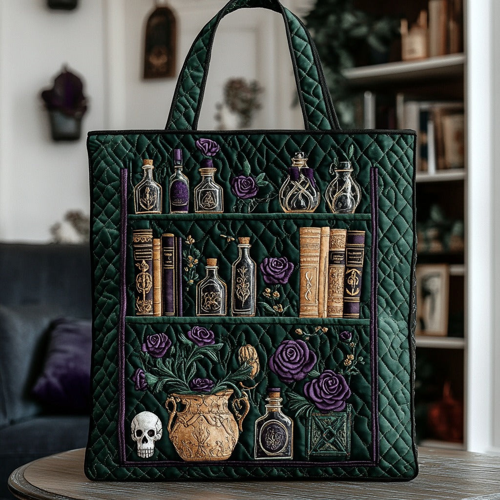 Bolso de Mano Acolchado de Botánica Gótica