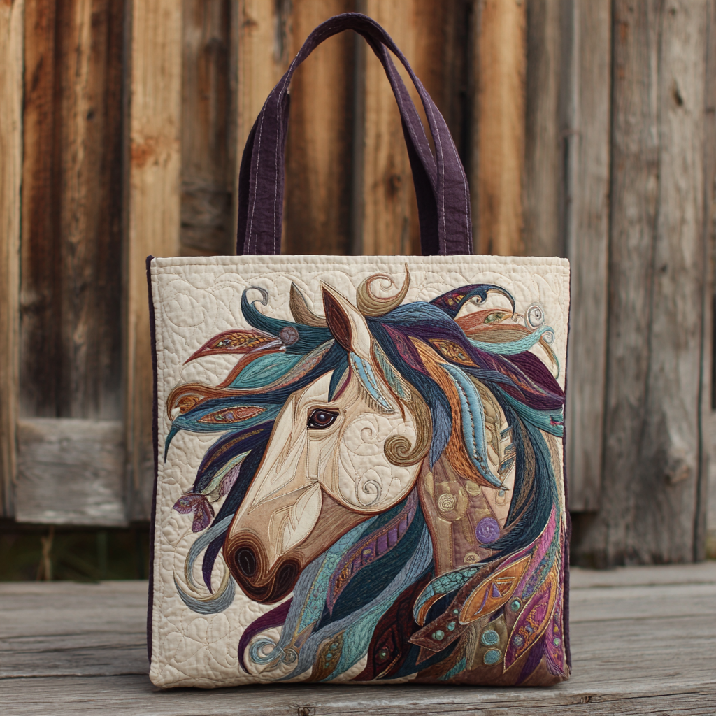 Bolso Tote Acolchado Tribal
