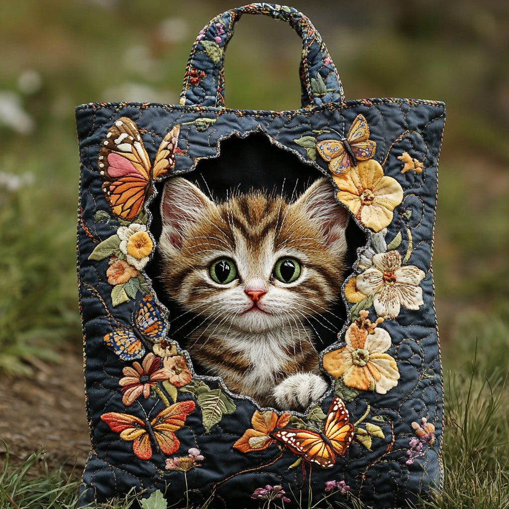 Bolsa Tote Acolchada Nature Cat