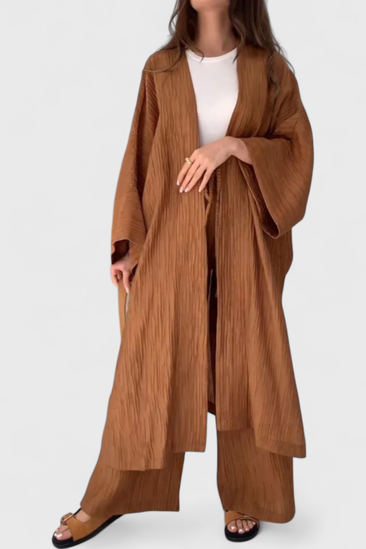 Elisabeth - Relaxed Two-Piece Kimono Set