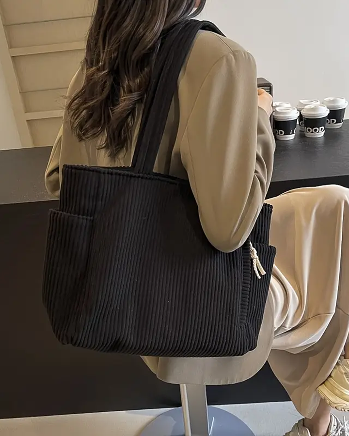 Celeste - Ribbed Shoulder Bag