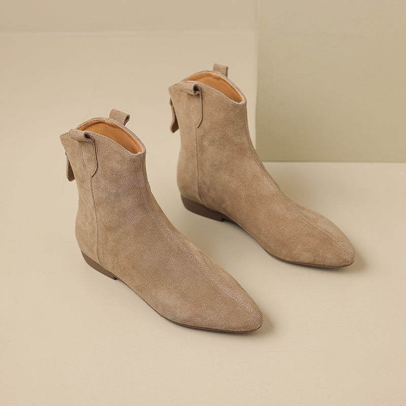 Zahra - Genuine Suede Chelsea Boots