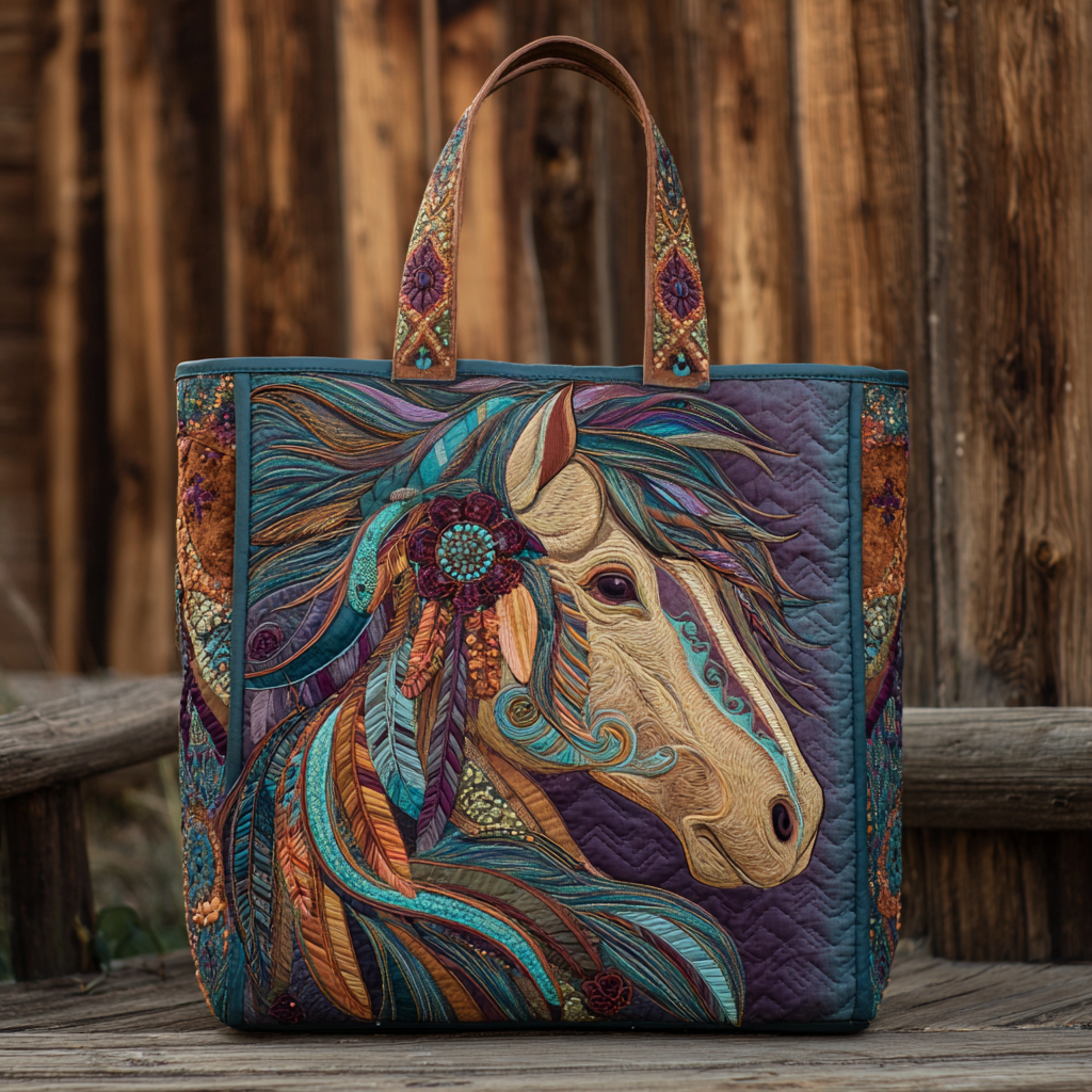 Bolsa Tote Acolchada Tribal Mane