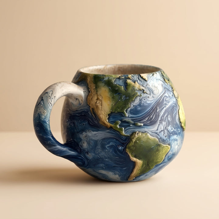 World in Your Hands Handcrafted Mug