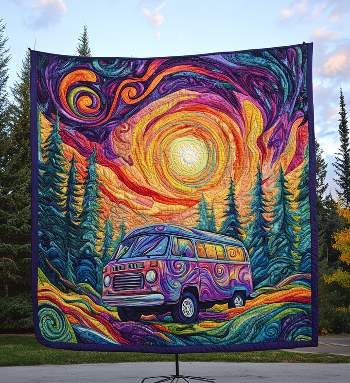Adventure Awaits Quilted Blanket