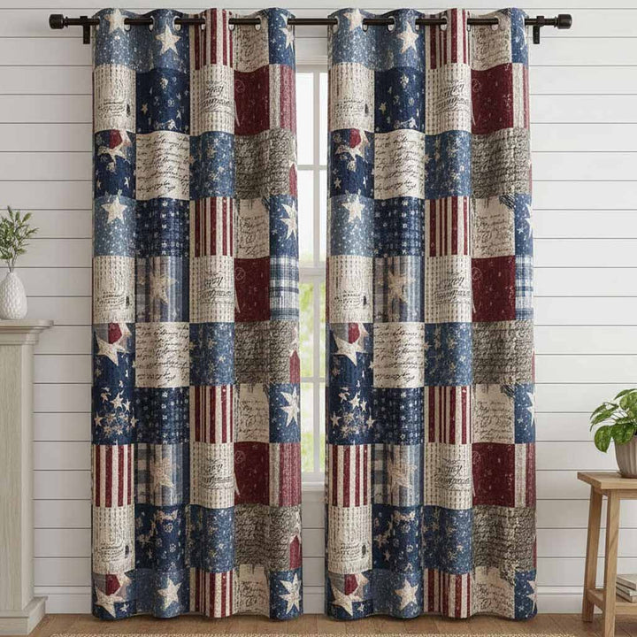 Heritage Floral Quilted Curtains