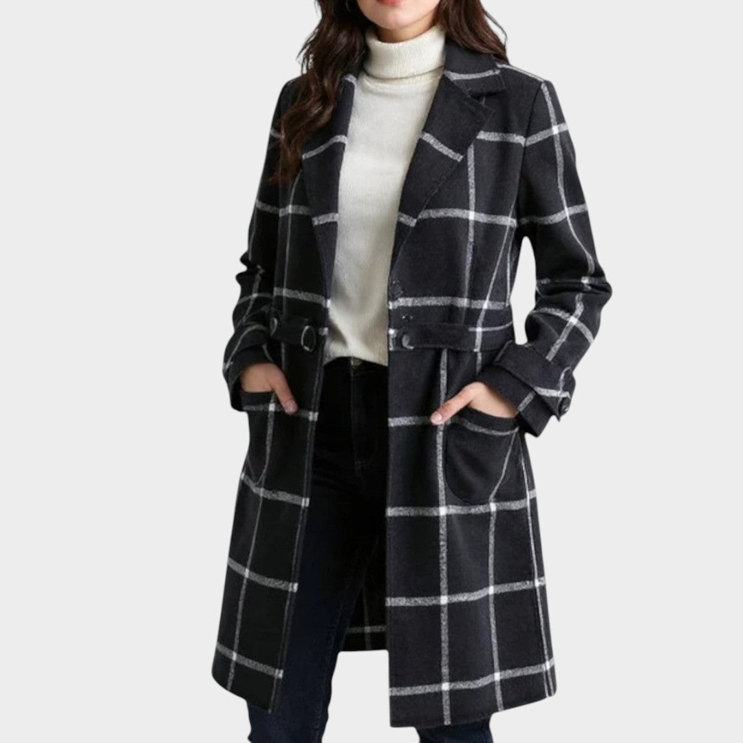 Bobbie - Classic Plaid Winter Coat