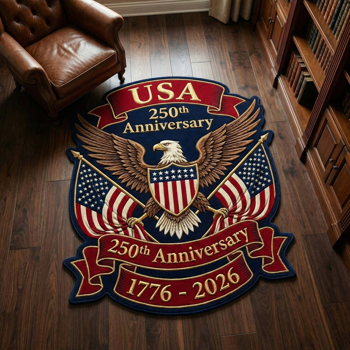 Anniversary Eagle Shaped Rug
