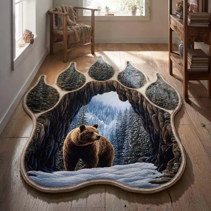 Arctic Bear Shaped Area Rug