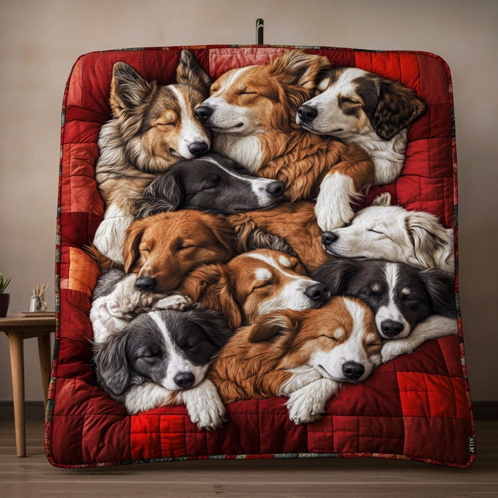 Australian Shepherd Comfort Quilted Blanket